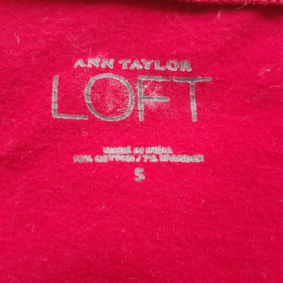 Ann Taylor Loft Red Blouse for Women SZ L - Picture 6 of 8